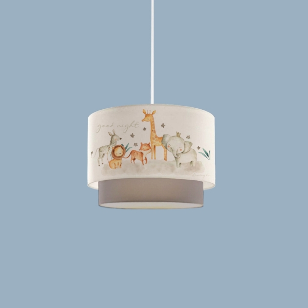 Homing Kids Fabric Printed Cake Pendant Lamp AYD-3623