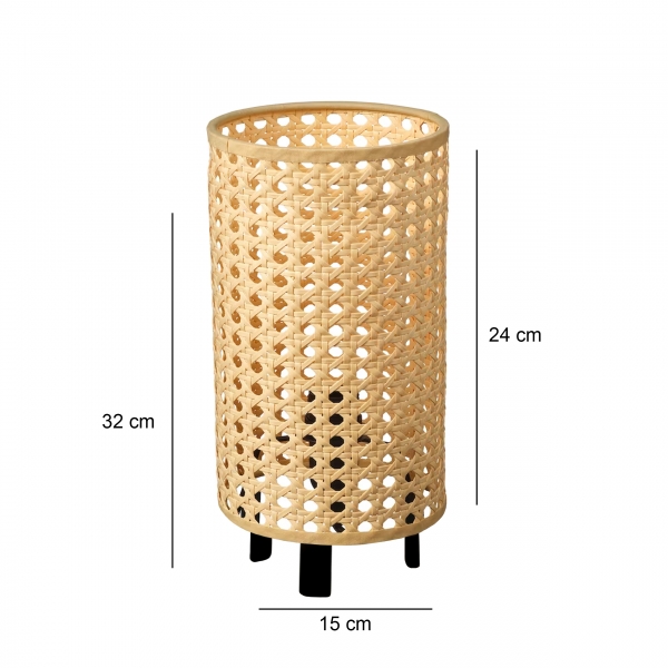 Homing Pisa Original Hazeran Rattan Lampshade AYD-3574