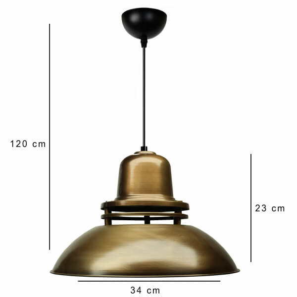 Homing Nova Series Tumbled Large Size Metal Pendant AYD-3673