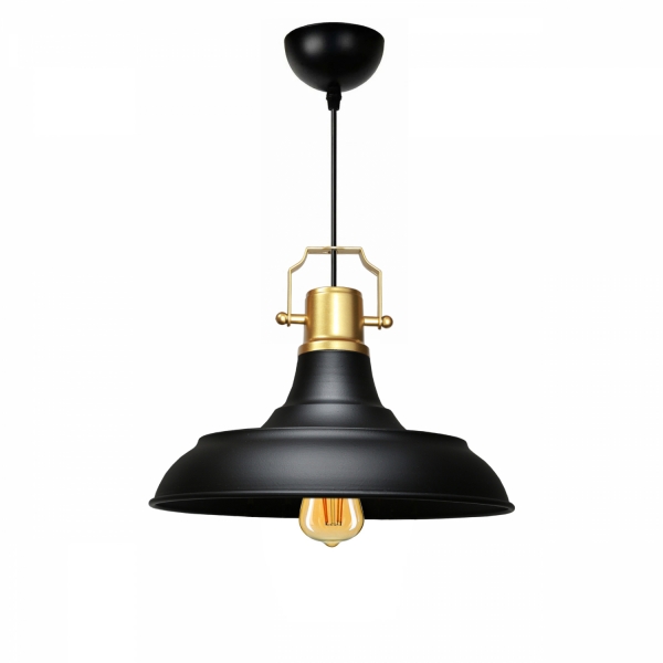 Homing Retro Gold Top Detailed Metal Pendant AYD-3631