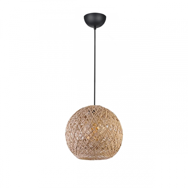 Homing Sphere Jute Rope Dense Woven Mini Pendant AYD-3636