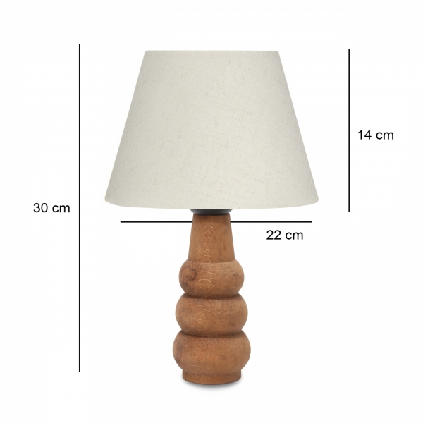 Homing Woody Wood Body Gray Head Lampshade AYD-3650