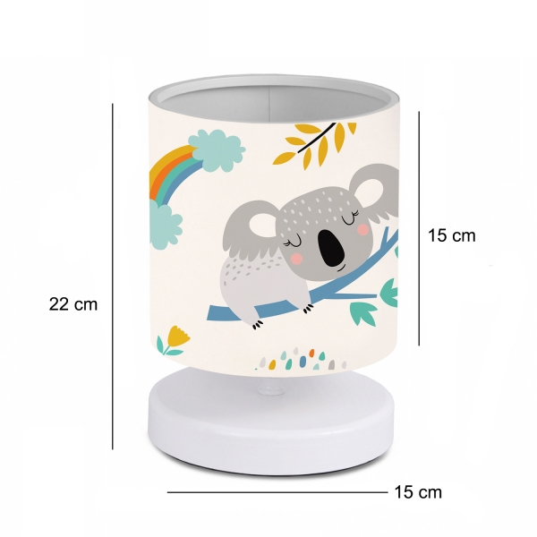 Homing Koala Patterned Kids Room Mini Lampshade AYD-3664