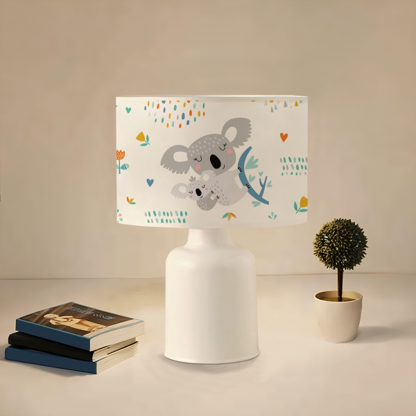 Homing Koala Patterned Children's Room Lampshade AYD-3665