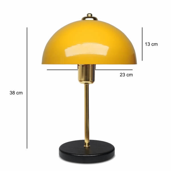 Homing Swiss Yellow Color Gold Body Table Lamp AYD-3667