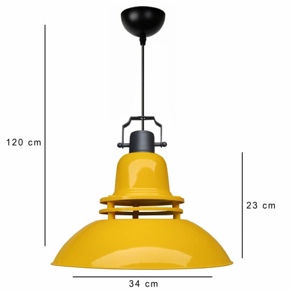 Homing Yellow Industrial Metal Pendant AYD-3668