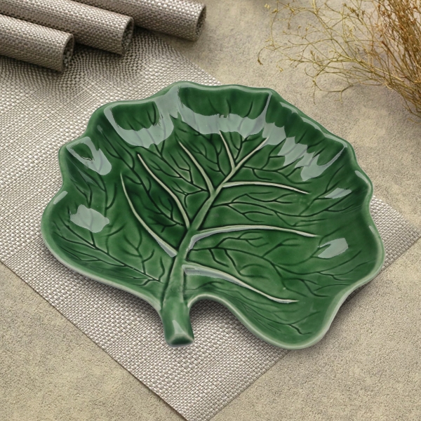 Homing Green Ceramic Leaf Presentation Stand HMY-6399