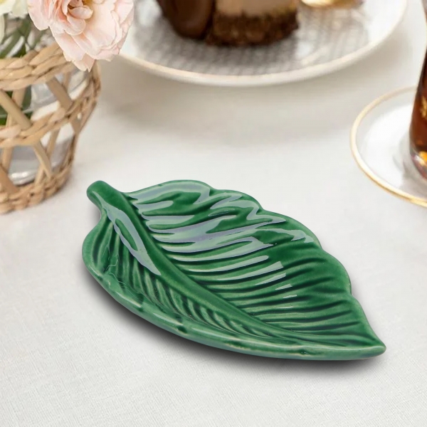 Homing Green Ceramic Leaf Mini Presentation Holder HMY-6400