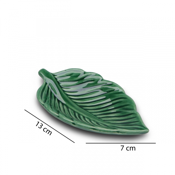 Homing Green Ceramic Leaf Mini Presentation Holder HMY-6400