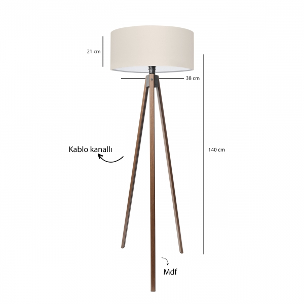 Homing Tripod Fabric Head Floor Lamp AYD-3685