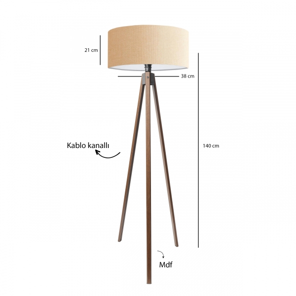 Homing Tripod Fabric Head Floor Lamp AYD-3686