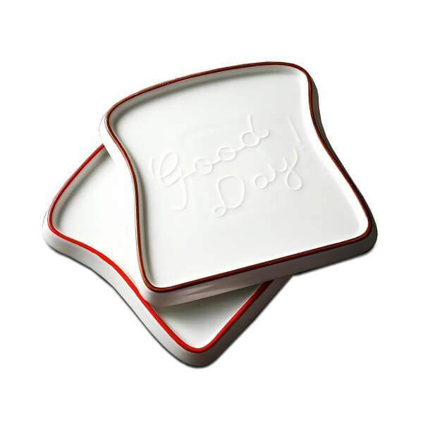 Homing 4 Medium Size Toast and Breakfast Presentation Plate HMY-6411