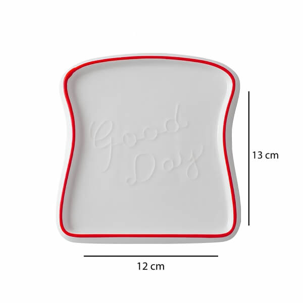 Homing 4 Medium Size Toast and Breakfast Presentation Plate HMY-6411