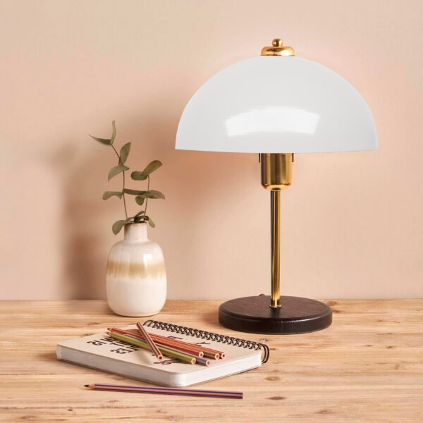 Homing Swiss White Gold Body Table Lamp AYD-3697