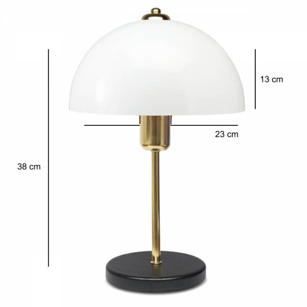 Homing Swiss White Gold Body Table Lamp AYD-3697