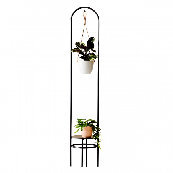 Homing Decorative Flower Pot with Shelf Black SEH-4622