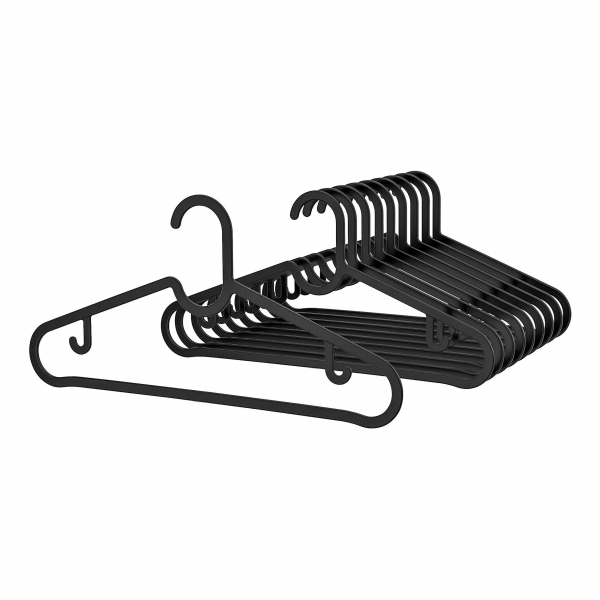 Homing 10-Piece Black Clothes Hanger Set HMY-6425