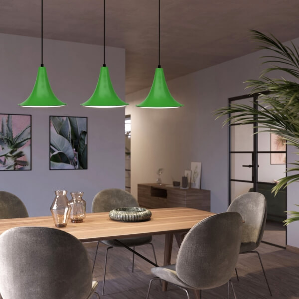 Homing Derry Retro Green Metal Pendant Lamp AYD-3719