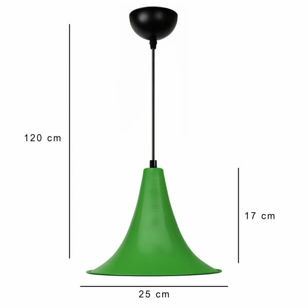 Homing Derry Retro Green Metal Pendant Lamp AYD-3719