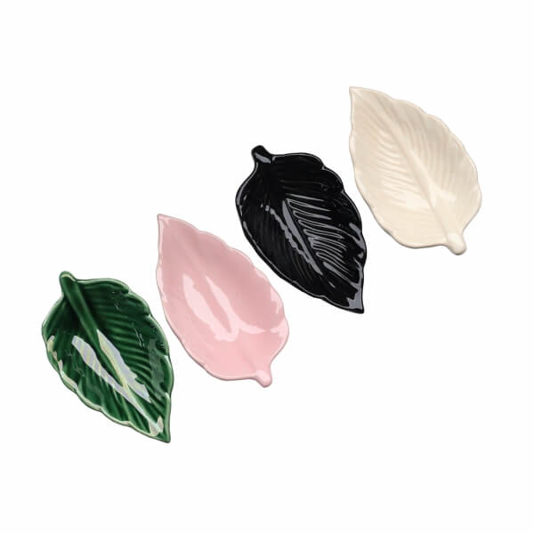 Homing Ceramic Leaf Mini Presentation Set 4 Pieces HMY-6428