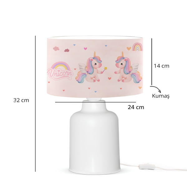 Homing Unicorn Children's Room Lampshade 241286