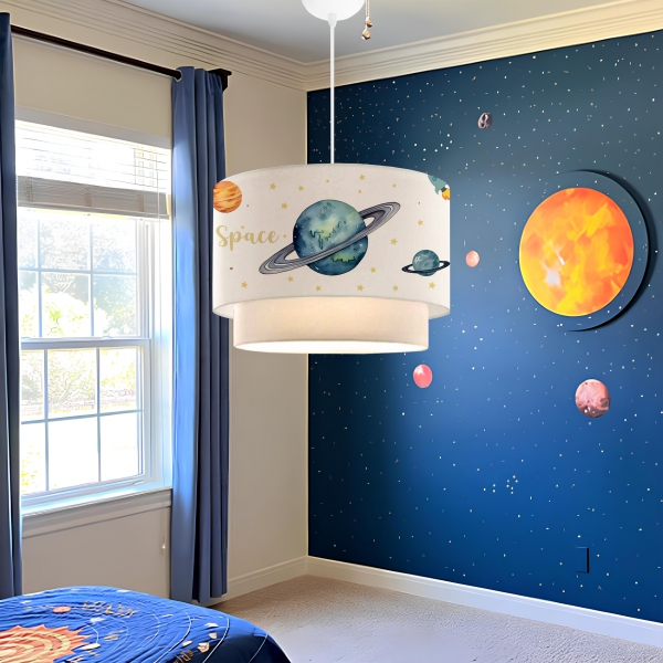 Homing Space Themed Children's Room Pendant Lamp 241289