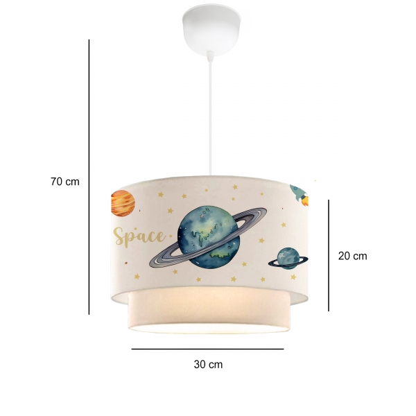 Homing Space Themed Children's Room Pendant Lamp 241289