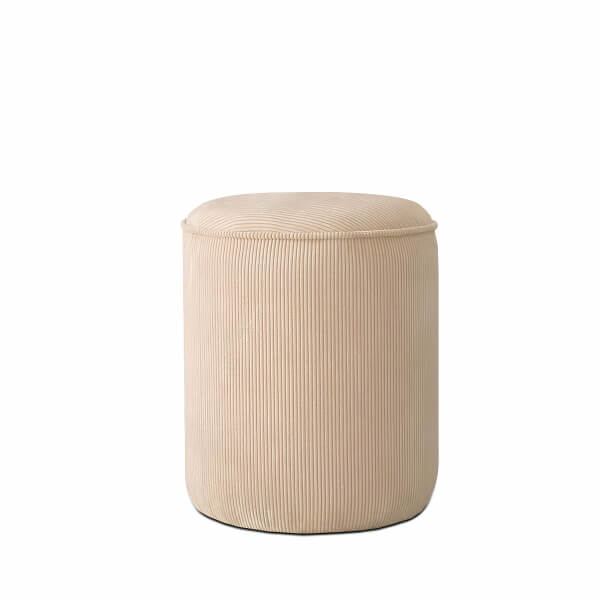 Homing Berry Corded Fabric Cylinder Pouf 241320