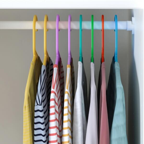 Homing Multi-Colored Children's Clothes Hanger Set 5 Colors 