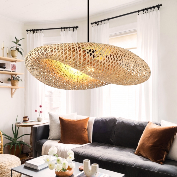 Homing Porto Original Bamboo Wicker Pendant Lamp AYD-3691