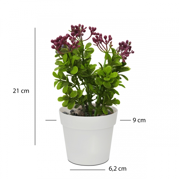 Homing Artificial Flower White Potted 241341