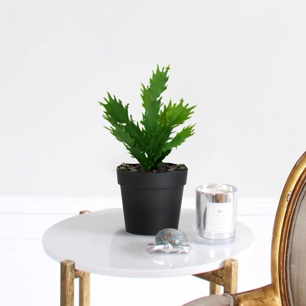 Homing Artificial Green Plant with Black Pot 241347