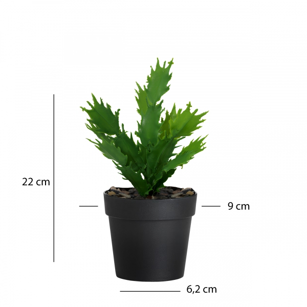 Homing Artificial Green Plant with Black Pot 241347