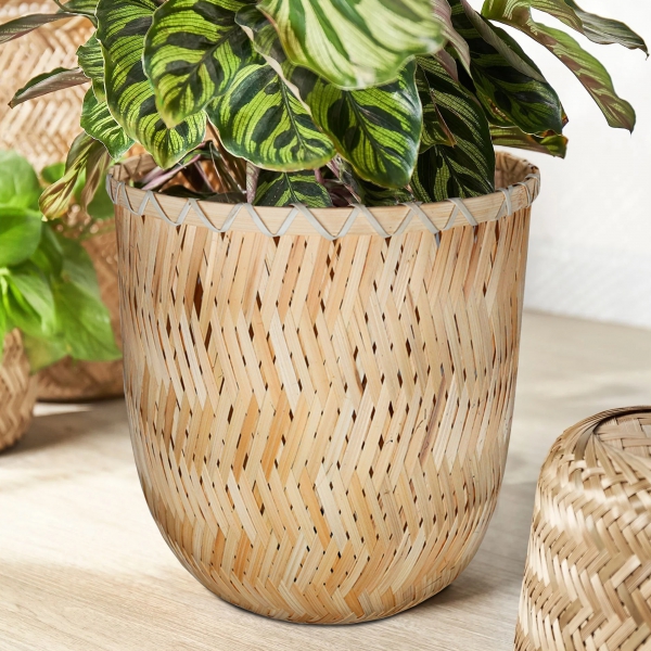 Homing Bamboo Flower Pot 33 cm Large Size 241360