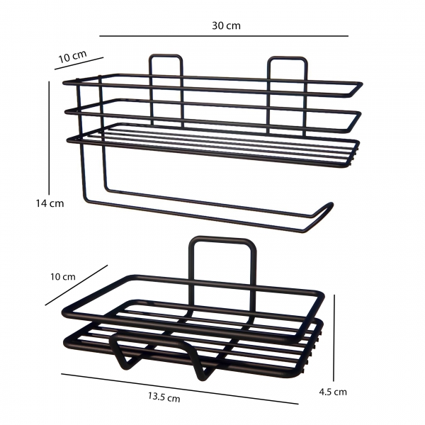 Homing Wall Shelf with Towel Holder and Soap Dish Set 241389