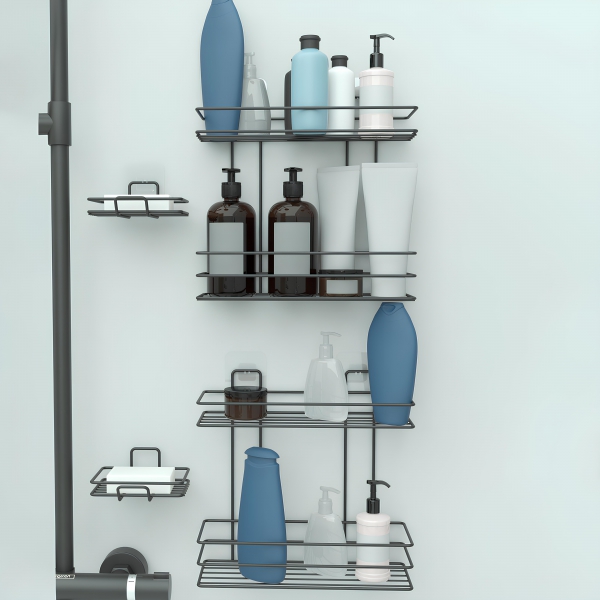 Homing 2-Piece Bathroom Organizer Shelf and Soap Dish Set 241391