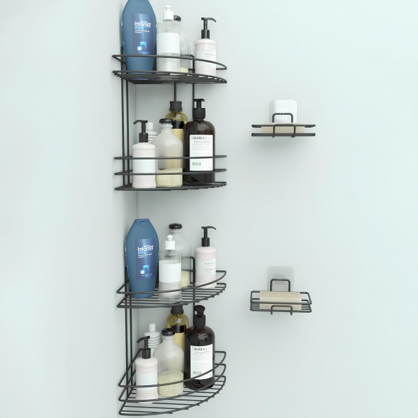 Homing 2 Tier Shower Shelf and Soap Dish Set 241392