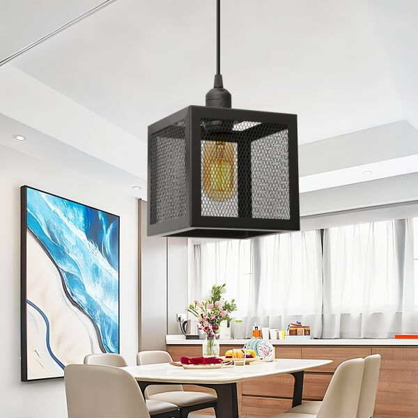 Homing Square Metal Honeycomb Pendant Lamp 241402