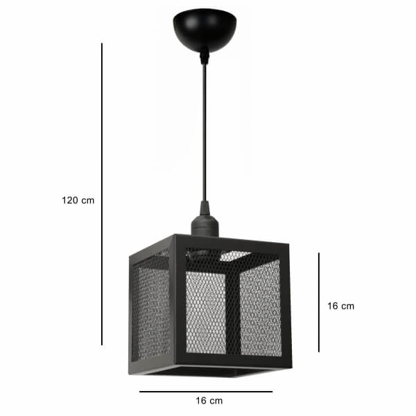 Homing Square Metal Honeycomb Pendant Lamp 241402