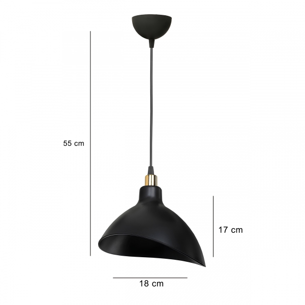 Homing Svell Black Pendant Lamp 241415