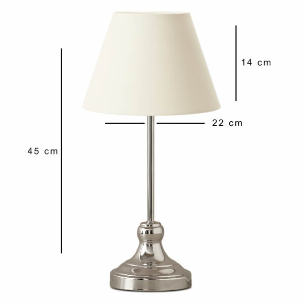 Homing Edel Chrome Body Lampshade 241426