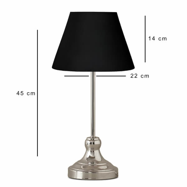 Homing Edel Chrome Body Lampshade 241427