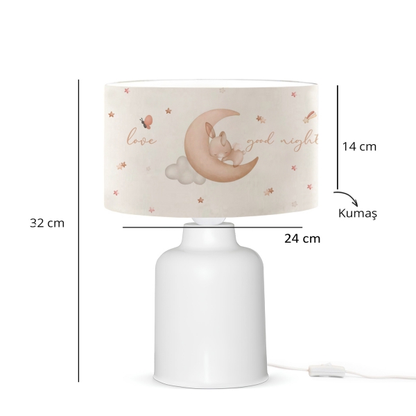 Homing Children's Room Lampshade Cute Sleeping Bunny 241440