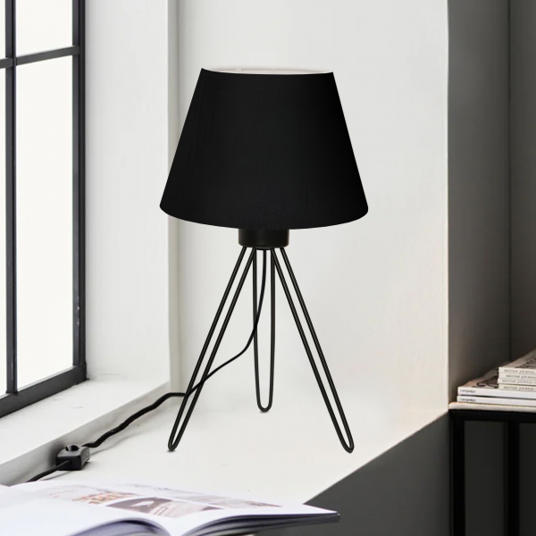 Metal Black Three Leg Lampshade 241454