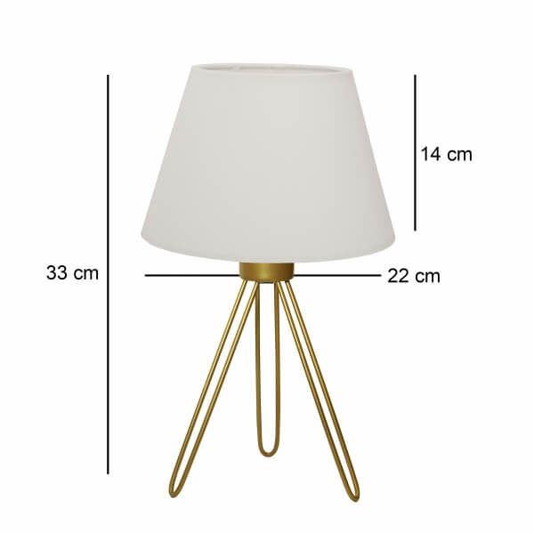 Metal Gold Three Leg Lampshade 241455