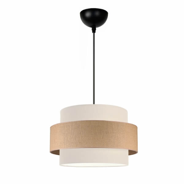 Homing Soho Retro Jute Fabric Minimalist Pendant Lamp 241493