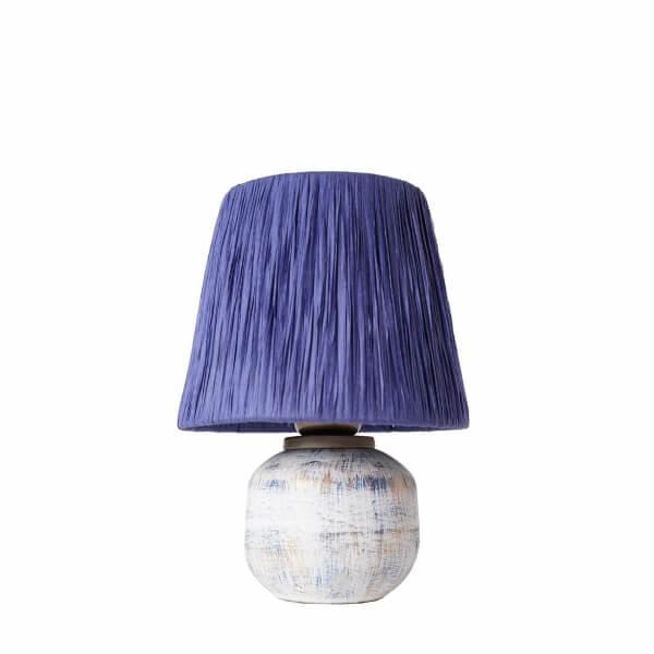 Homing Navy Blue Headed Ceramic Lampshade 241496