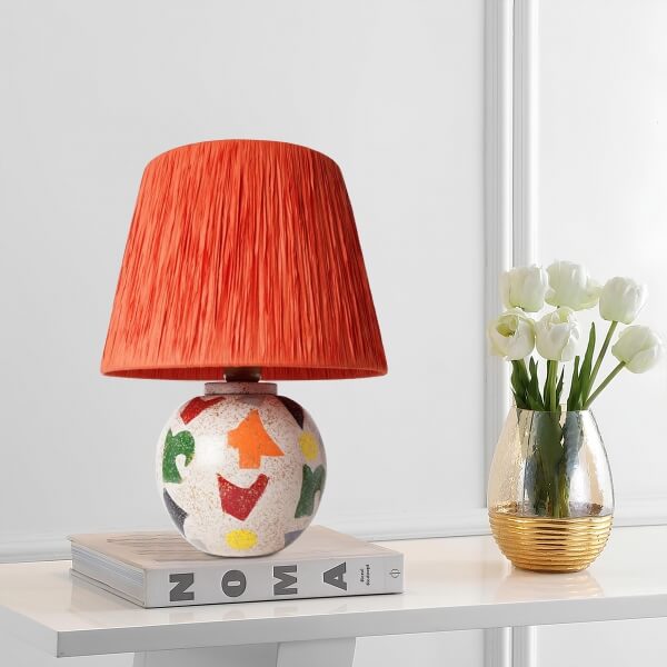 Homing Orange Headed Ceramic Lampshade 241504