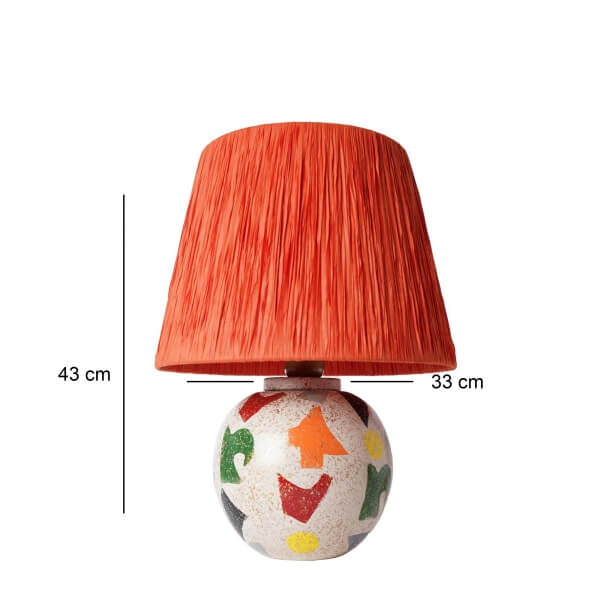 Homing Orange Headed Ceramic Lampshade 241504