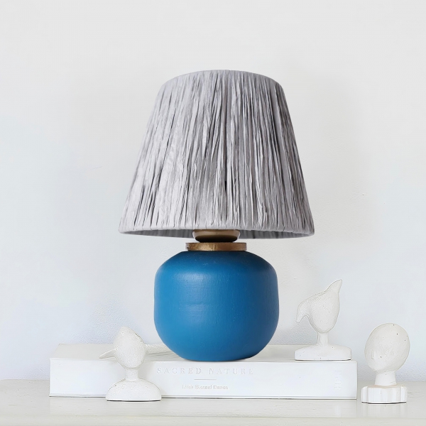 Homing Blue Body Gray Head Ceramic Lampshade 241518